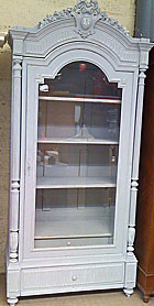 painted single door armoire